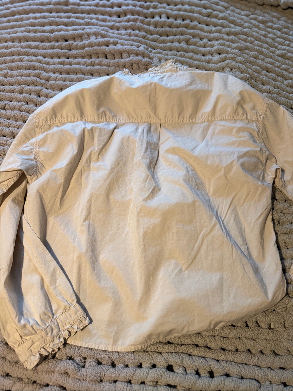 AMO Light Beige Casual Popover Shirt - Picture 2 of 7